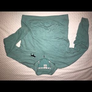 VS Pink half-zip sweatshirt